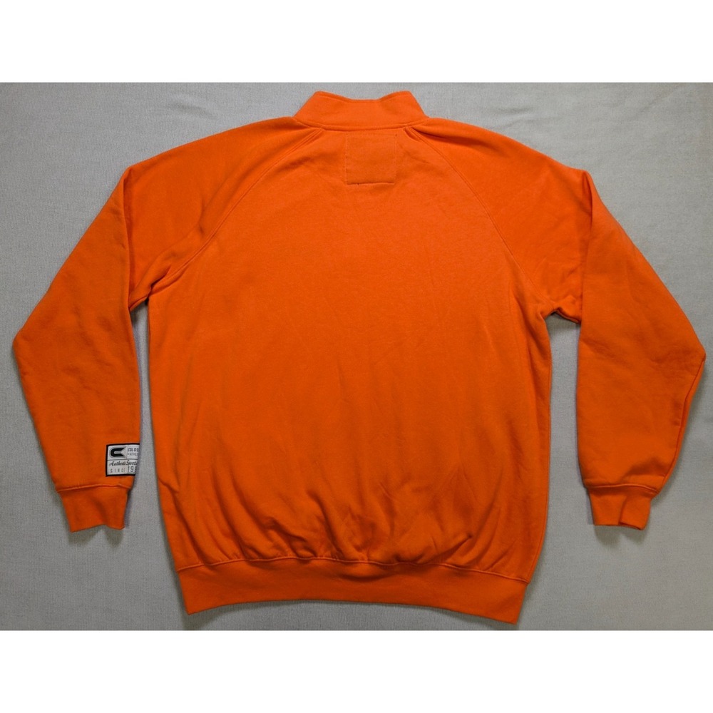 Auburn Tigers Pullover Mens 2XL XXL Orange Colosseum Sweatshirt Zip New Fleece - Picture 8 of 12